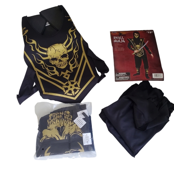 NWT Skull Ninja  Fun World Boy's Halloween Costume Size S (6/7) - Picture 2 of 13